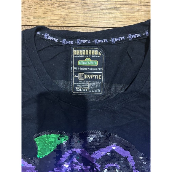 deKRYPTIC Sesame Street The Count Sequin T-Shirt Size 2XL - Picture 2 of 8